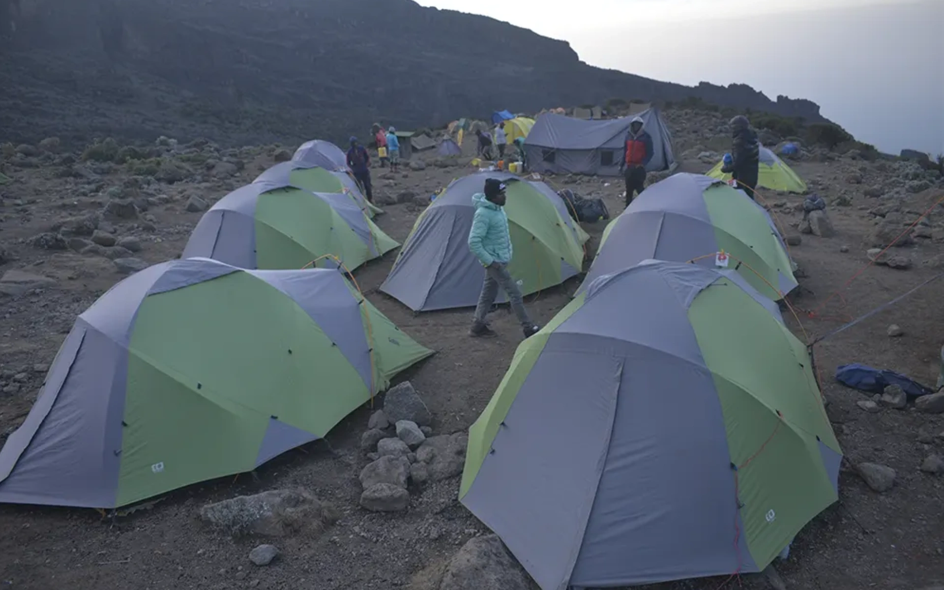 Camping at mountain