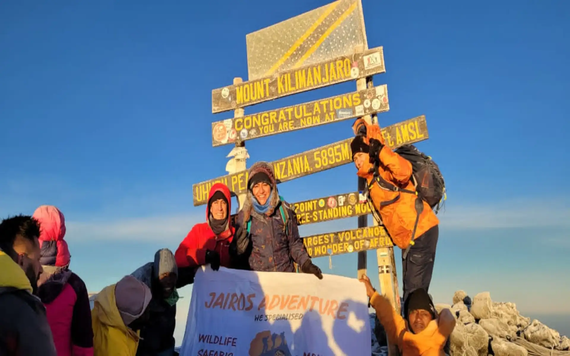 Barafu Camp (4640m) to UHURU PEAK (5895m) then down to Mweka Camp (3100m)