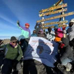 Climbing mount Kilimanjaro