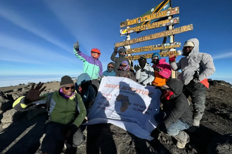 Climbing mount Kilimanjaro